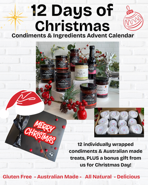 
                  
                    Josh&Sue 12pc Advent Gourmet Pack Wake up to a different gourmet treat every day, you will receive a mix of 12 condiments, individually wrapped, we can add a card and send as a gift.
                  
                