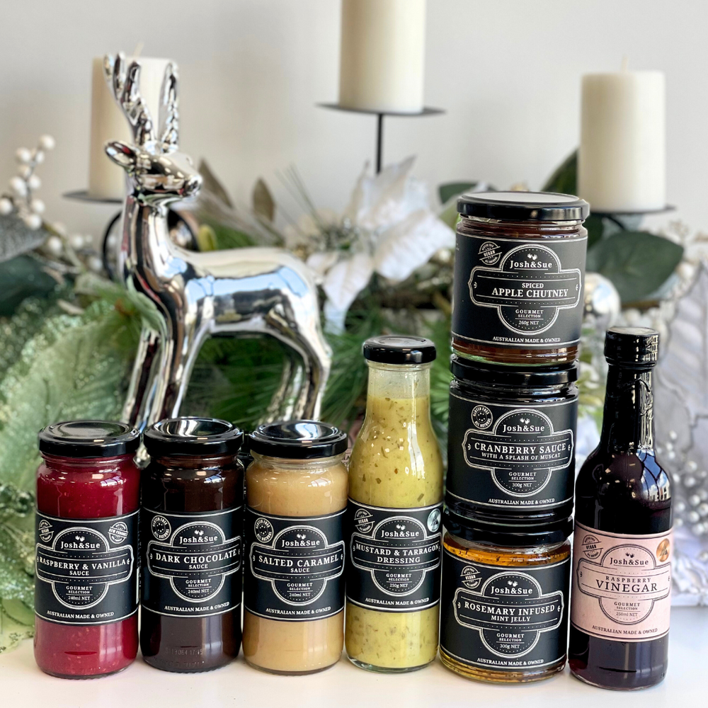 
                  
                    The Summer Essentials gift hamper for those who deserve the finest in gifts and the finest in flavours. Packed full of Australian made gourmet goodness, there's artisan goodness for everyone and every occasion, all presented in a Black premium gift box.
                  
                