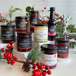 
                  
                    10pc Family Favourites - Our entire gourmet food range is Gluten Free, and these are all Vegan too, crafted in small, artisan batches to ensure the perfect flavour and quality every time. The perfect gift idea for foodies, the Summer Essentials Gift Hamper is perfect as a thank you hamper, birthday hamper, as a settlement gift or corporate gift.
                  
                