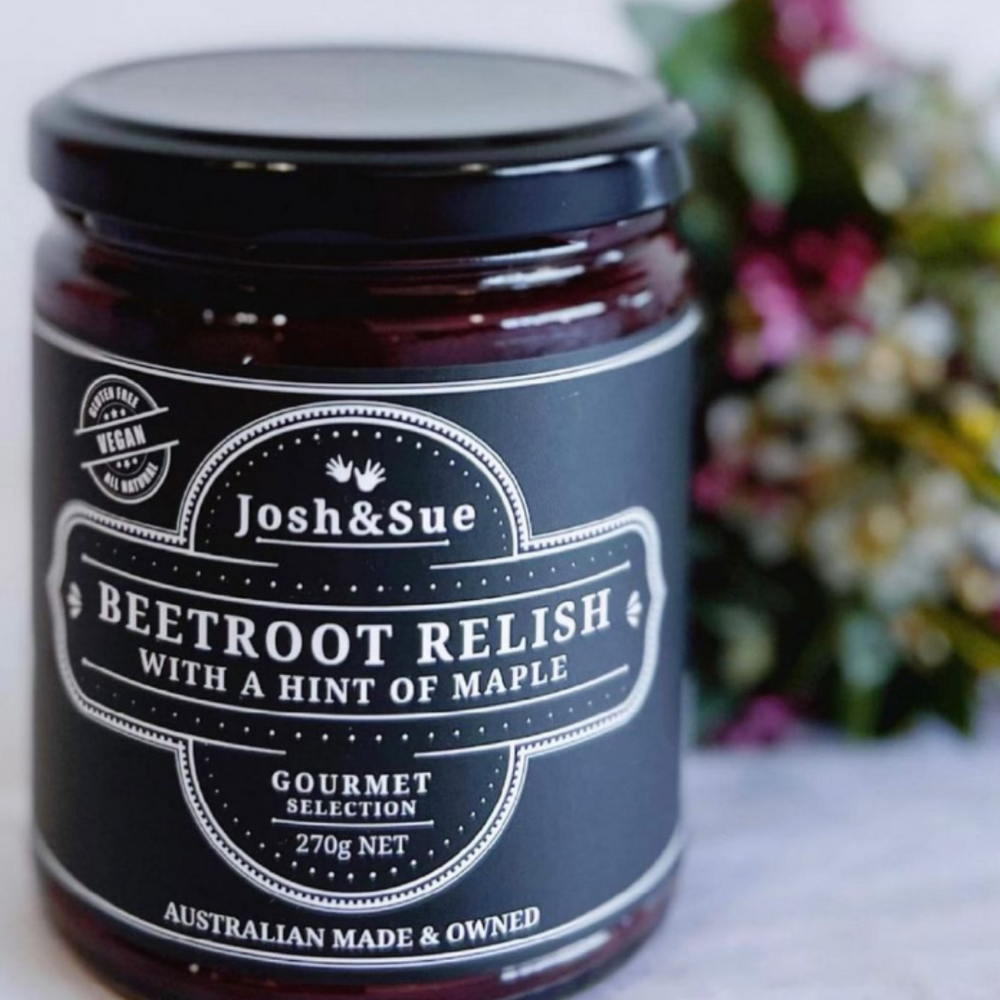 
                  
                    Josh&Sue Beetroot Relish with a hint of maple
                  
                