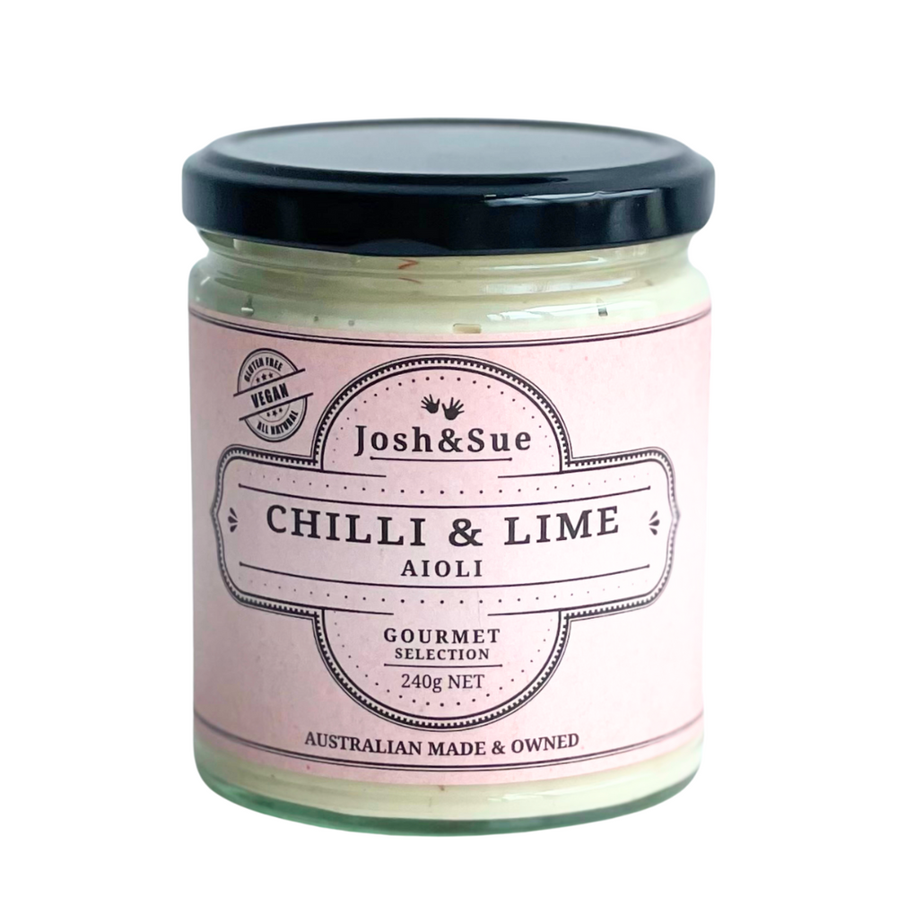 Vegan Chilli and lime Aioli, hand crafted in Victoria,