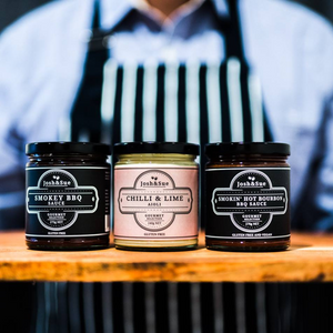 
                  
                    Vegan Chilli and lime Aioli, hand crafted in Victoria, This is our BBQ Set, containing Smokey BBQ and Smokin Hot BBQ Sauce, Great for anyone who likes to BBQ
                  
                