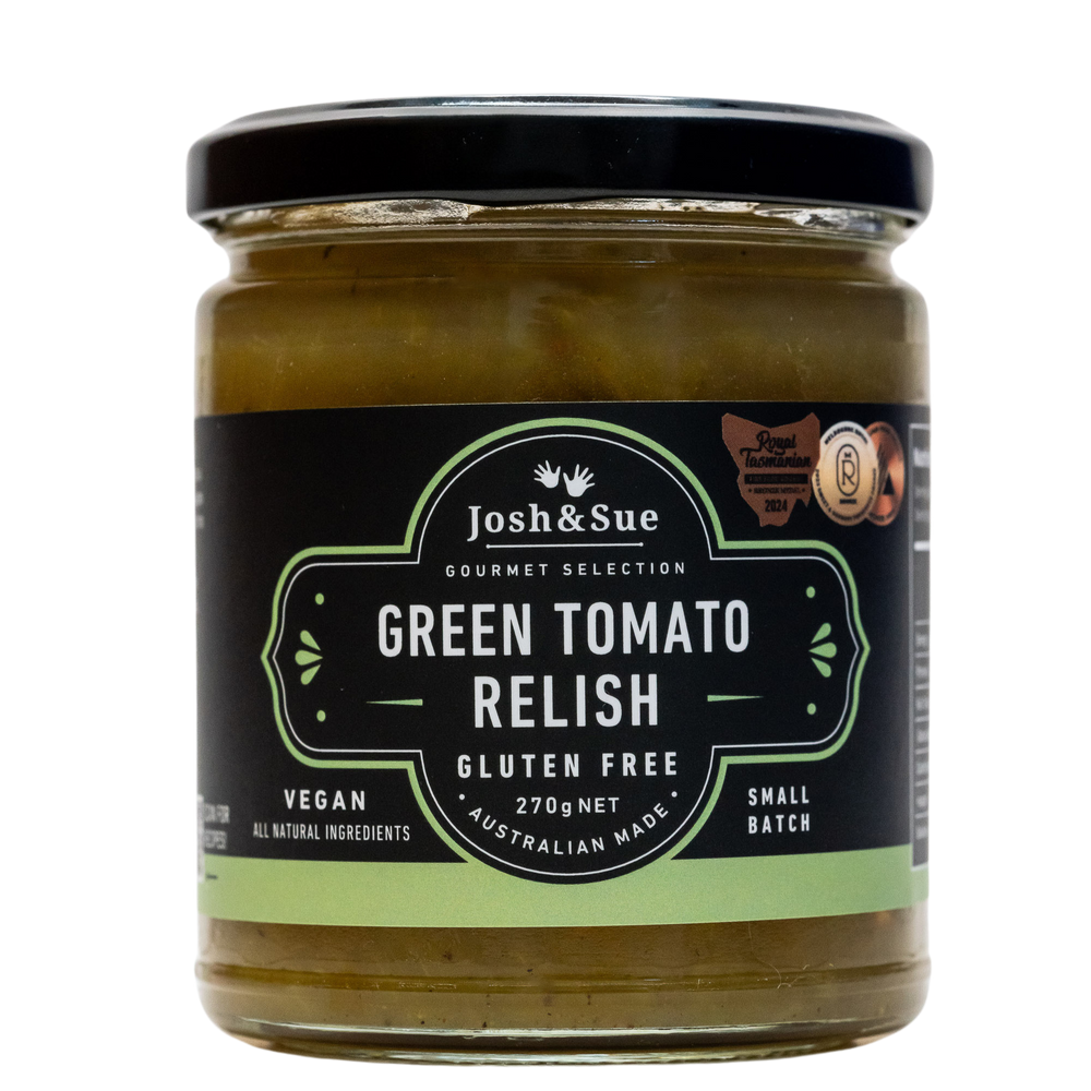 Green Tomato Relish, Yum, Australian Made, Gluten Free,  Vegan