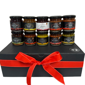 
                  
                    10pc gourmet condiments and ingredients in a gift hamper, Australian Made, gourmet food, Gourmet Food Hamper Australian, Ships Australia Wide, Award winning, gluten free gift basket, delivered Australia wide.
                  
                