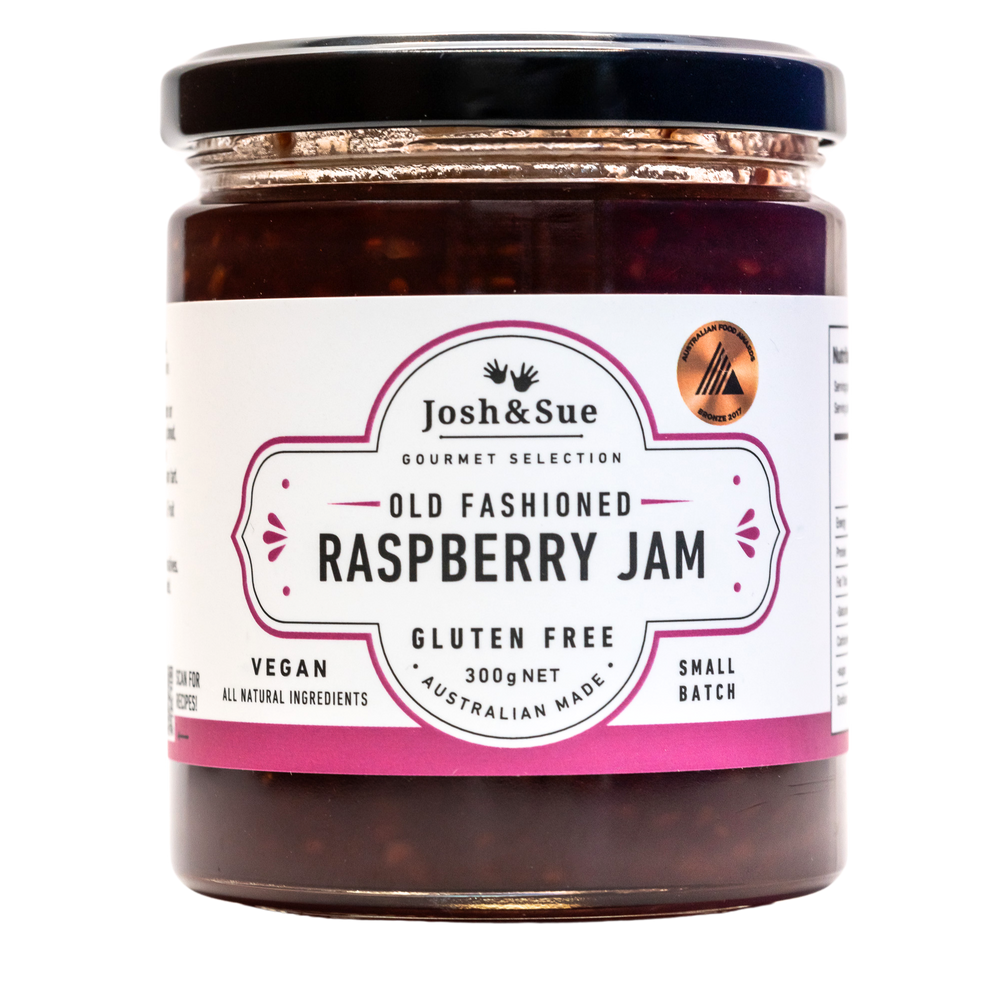 Raspberry Jam, Gluten Free, Vegan Delicious Old fashioned Jam