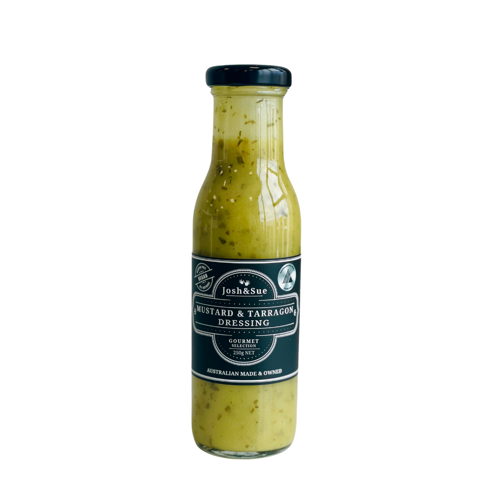 Mustard and Tarragon Dressing, handcrafted in Victoria.