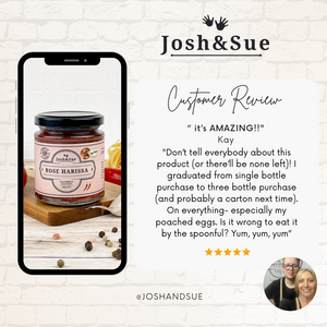 
                  
                    Josh&Sue Rose Harissa Australia, Rose Harissa Paste, Australia, the essential ingredient to have in the pantry. REVIEW
                  
                
