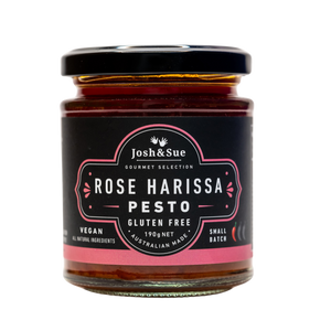 
                  
                    Josh&Sue Rose Harissa Pesto Nut FREE PESTO, Gluten FREE
                  
                