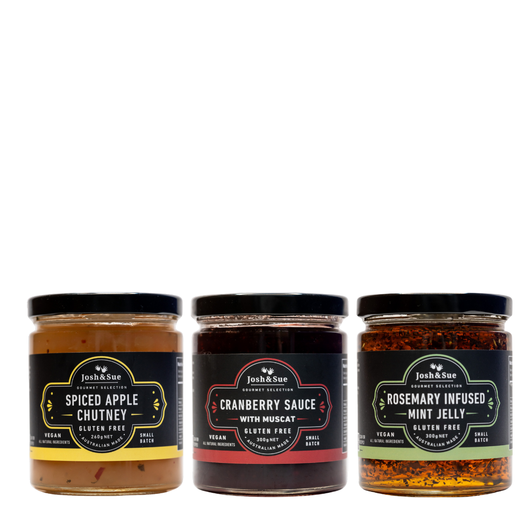 Tri Pack Condiments Condiments Trio - 3pc Gift SET – Josh and Sue Gourmet Selection