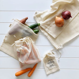 Organic Cotton Mesh Pack Produce Bags – Josh and Sue Gourmet